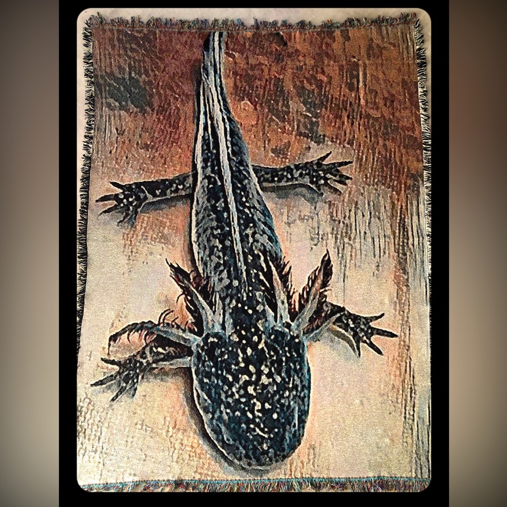 Axolotl Woven Blanket!! 50”x60”— Taurus